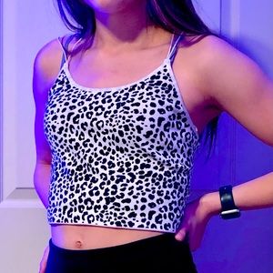 cheetah print crop top